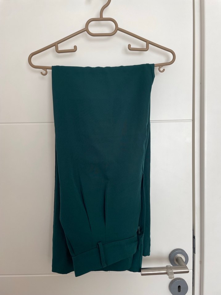 yeşil Pilili Kadın Pantolon - Görsel 2