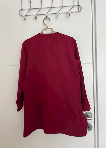 Bordo kadın ceket - Görsel 2