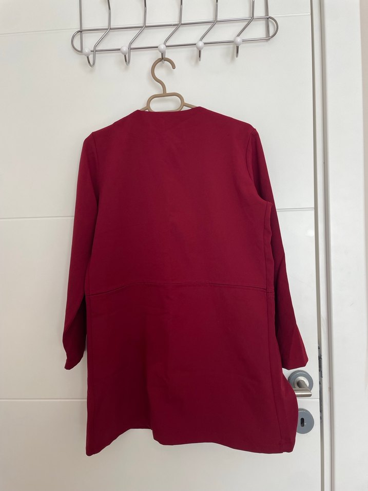 Bordo kadın ceket - Görsel 2