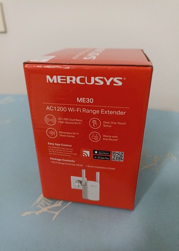 Garanti Belgeli Mercusys AC1200 Wi-Fi Menzil Genişletici ME30 - Görsel 3
