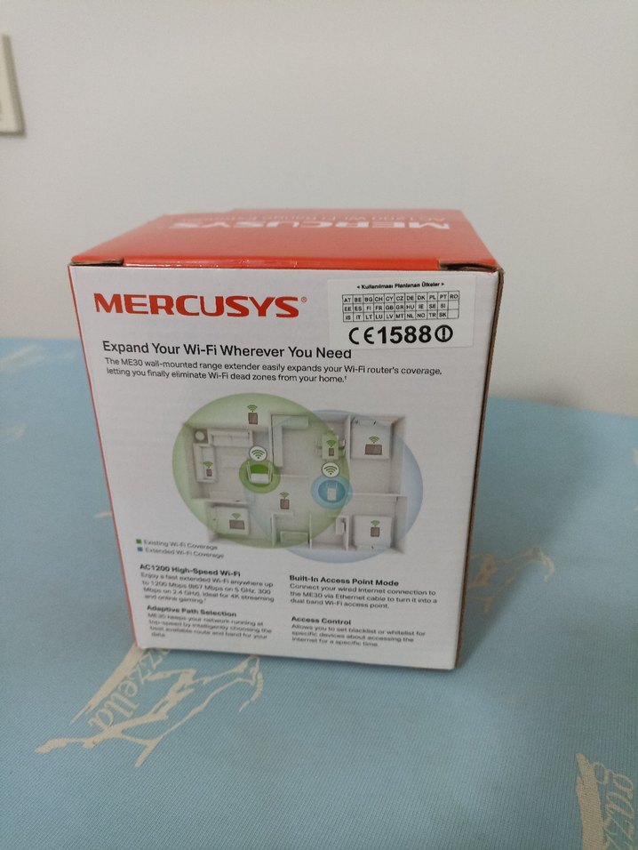 Garanti Belgeli Mercusys AC1200 Wi-Fi Menzil Genişletici ME30 - Görsel 4