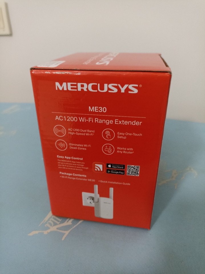 Garanti Belgeli Mercusys AC1200 Wi-Fi Menzil Genişletici ME30 - Görsel 3