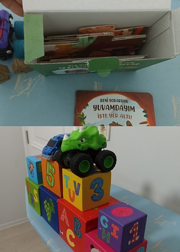 15 PARÇA Renkli Eğitici Bloklar ve Araç Seti - Görsel 2