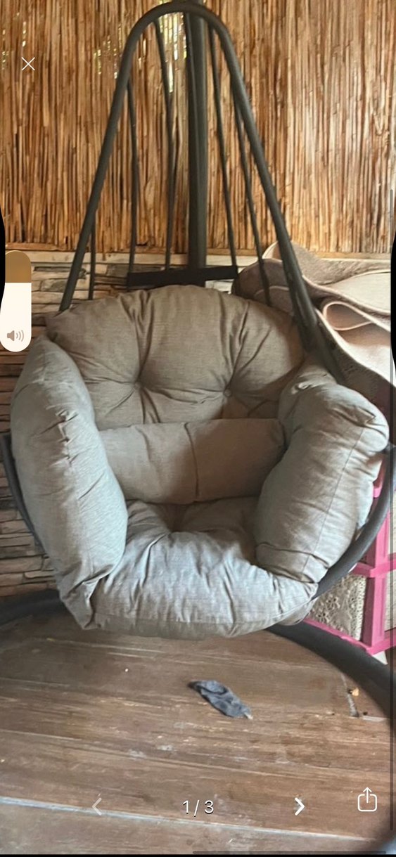 Gri Asılı Salıncak Koltuk minderi - Görsel 2
