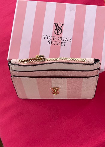 Victoria's Secret Pembe Deri Fermuarlı Cüzdan - Görsel 2