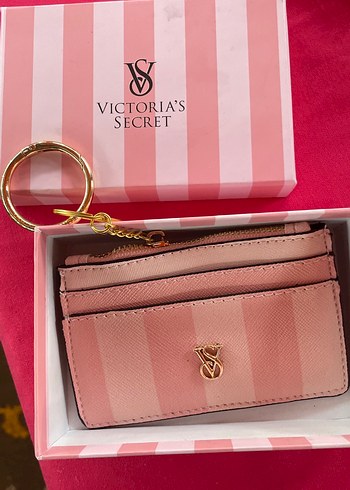 Victoria's Secret Pembe Deri Fermuarlı Cüzdan - Görsel 3