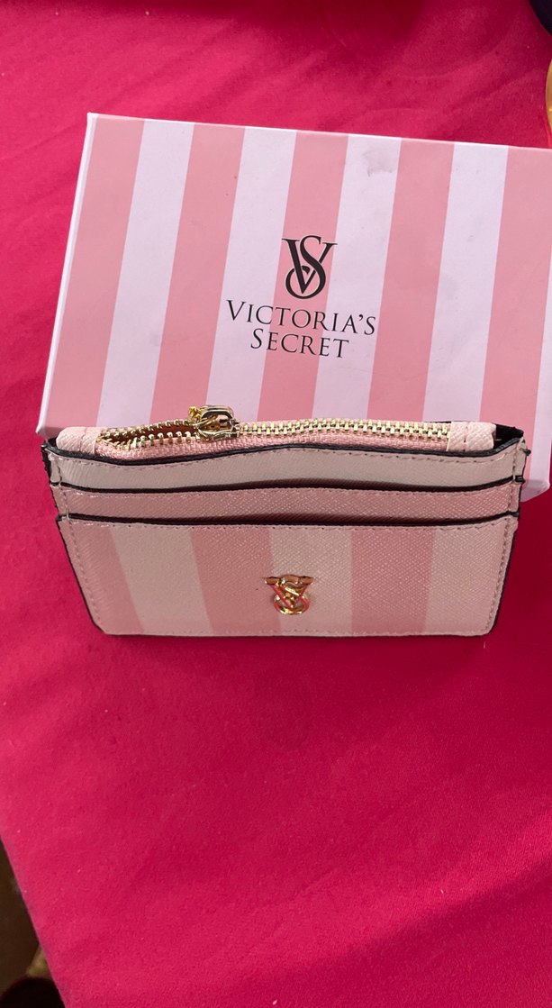 Victoria's Secret Pembe Deri Fermuarlı Cüzdan - Görsel 2