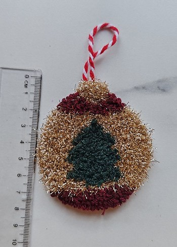 Renkli Yılbaşı Temalı çam ağacı Süsü - Görsel 5