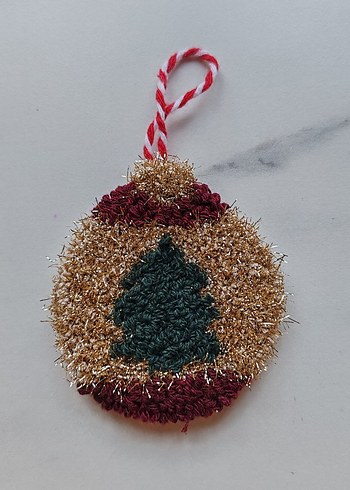 Renkli Yılbaşı Temalı çam ağacı Süsü - Görsel 3