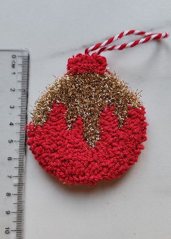 Bohem Kırmızı Simli punch nakışı Süs - Görsel 2