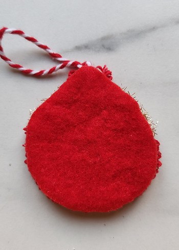 Bohem Kırmızı Simli punch nakışı Süs - Görsel 4