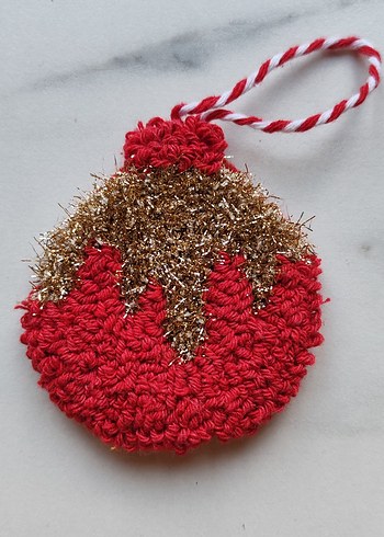 Bohem Kırmızı Simli punch nakışı Süs - Görsel 5