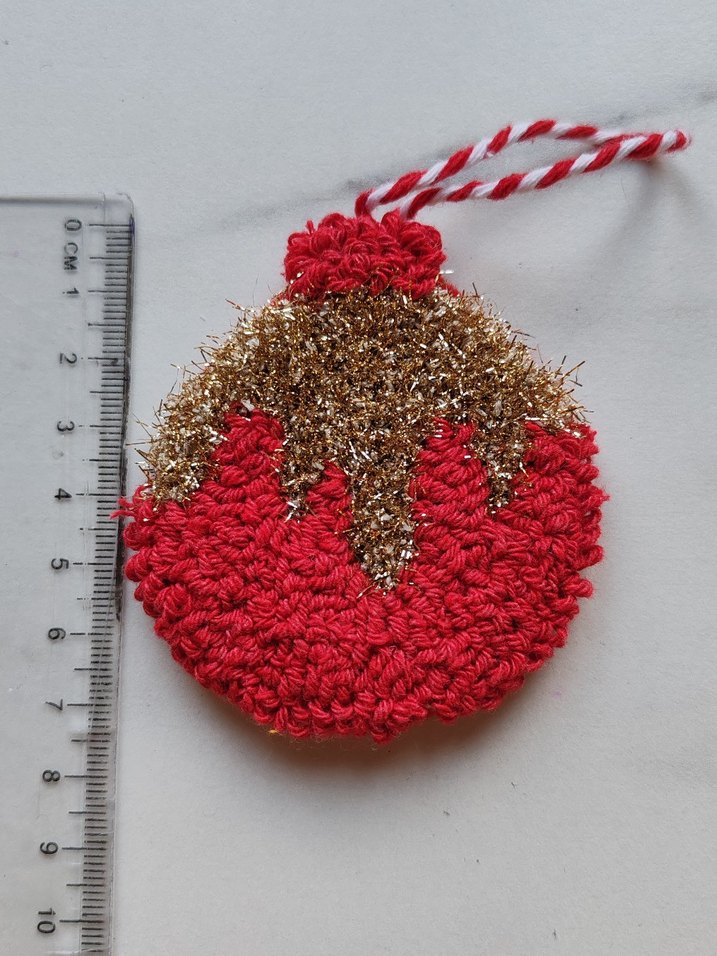 Bohem Kırmızı Simli punch nakışı Süs - Görsel 2