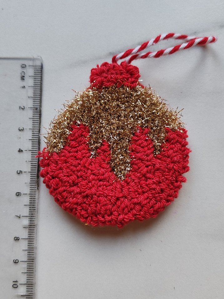 Bohem Kırmızı Simli punch nakışı Süs - Görsel 3