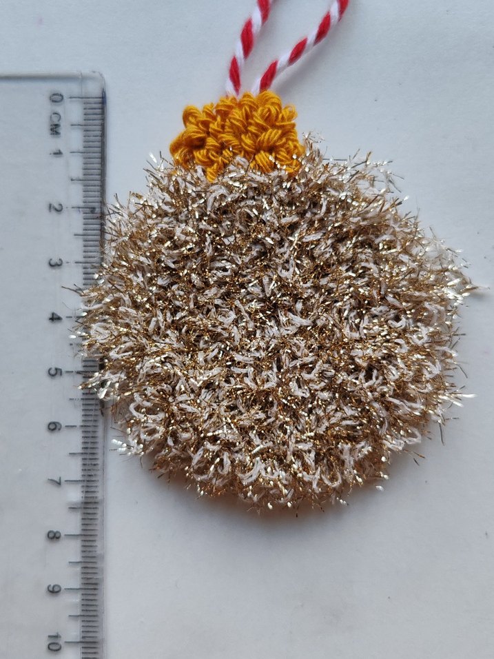 Simli Punc nakışı çam ağacı süsü - Görsel 2