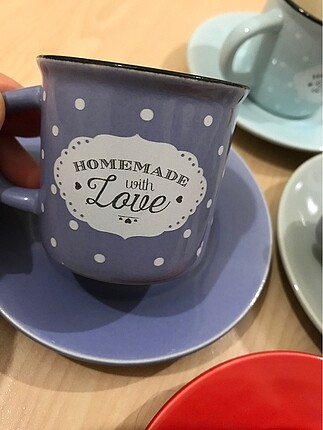 ACR ACAR Marka Homemade love kahve fincanı takımı