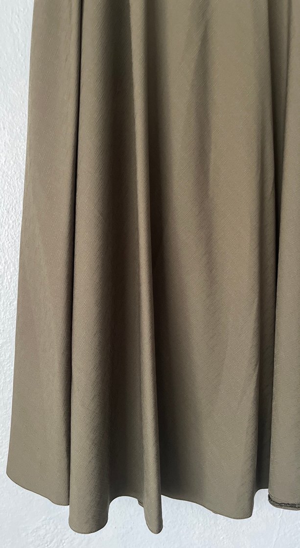 Haki Kemerli Uzun Etek - Görsel 3