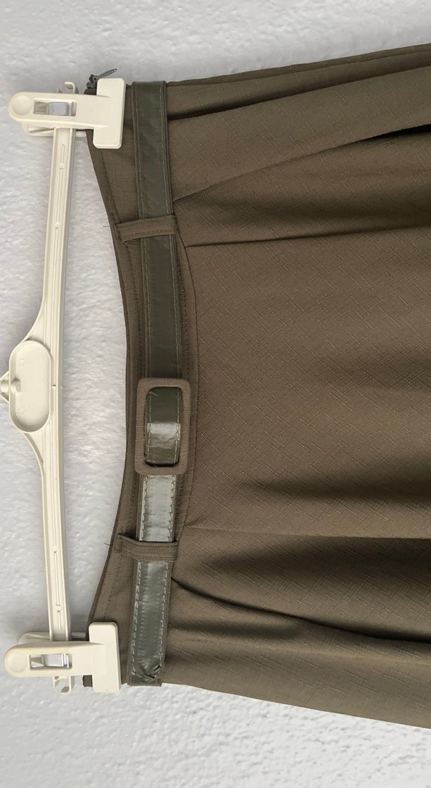 Haki Kemerli Uzun Etek - Görsel 5