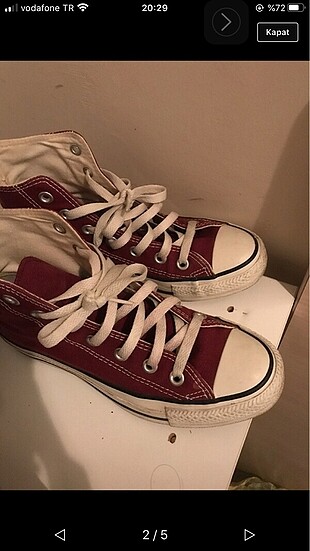 uzun bordo converse