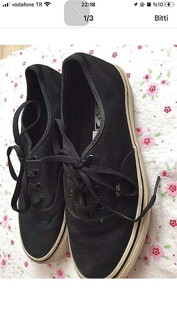 38 Beden siyah vans