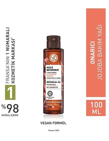 yves rocher jojoba saç bakım yağı - Görsel 3