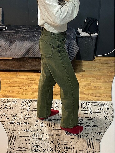 its basic haki kadın pantolon - Görsel 5