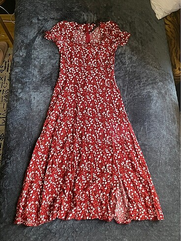 çiçek desenli elbise - Görsel 2