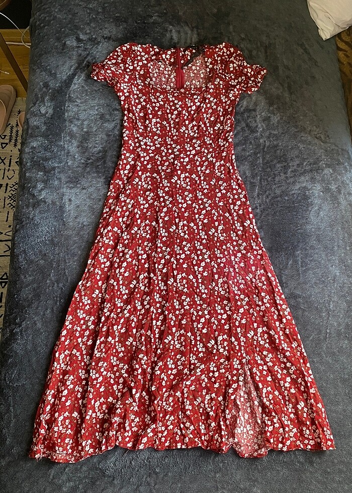 çiçek desenli elbise - Görsel 2