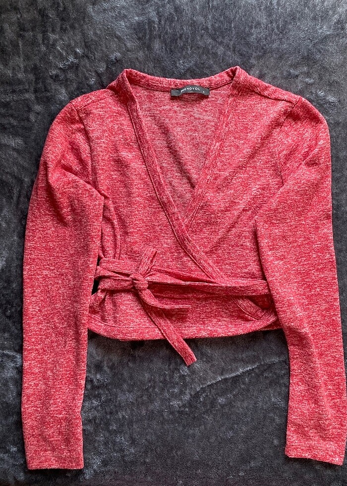 trendyolmilla pembe bağlamalı bluz - Görsel 2