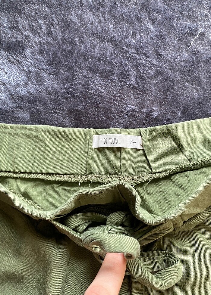 haki yeşili şort - Görsel 3