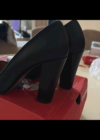 Siyah Modern Klasik Stiletto Topuklu Kadın Ayakkabı - Görsel 5