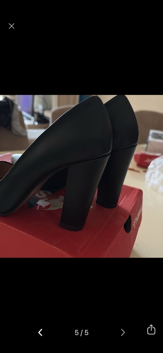 Siyah Modern Klasik Stiletto Topuklu Kadın Ayakkabı - Görsel 5