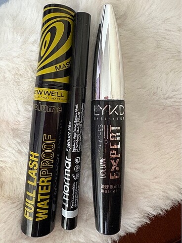 Maskara ve eyeliner