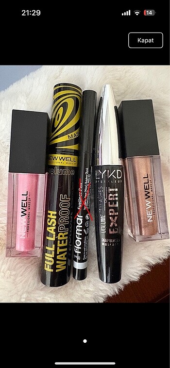 Maskara gloss eyeliner