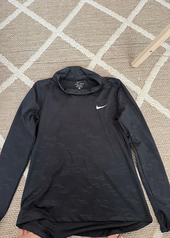Nike Siyah Kapusonlu Spor Ust
