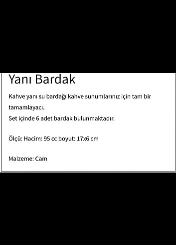  Beden Perotti 6li kahve yani bardagi 