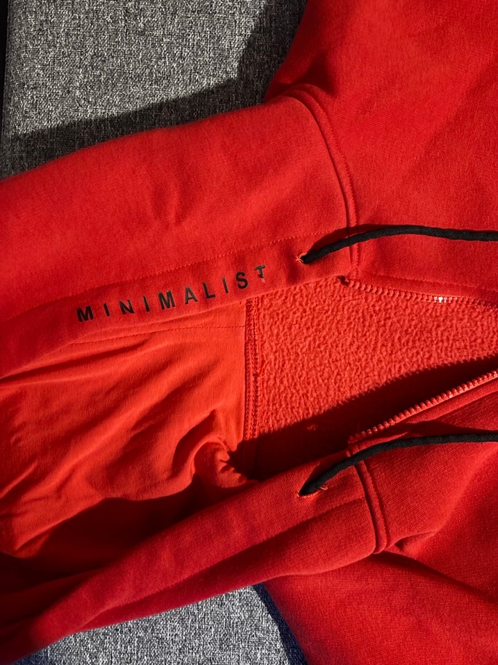 Kırmızı Kapüşonlu Fermuarlı Sweatshirt - Görsel 2