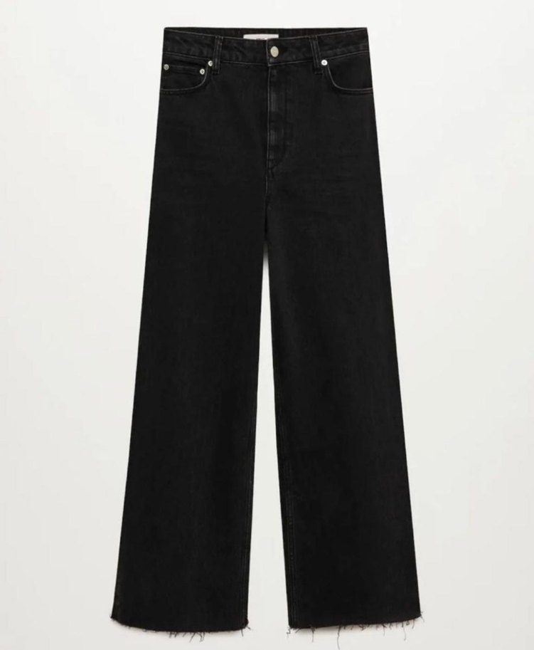 Mango Siyah Denim Kadın Pantolon - Görsel 3