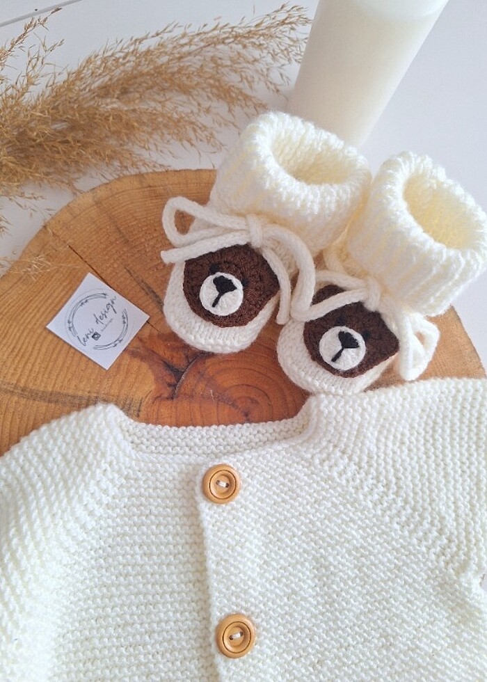 Örgü patik - Görsel 2