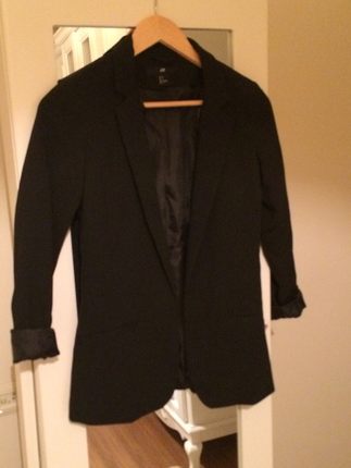 xs Beden siyah Renk Boyfriend blazer