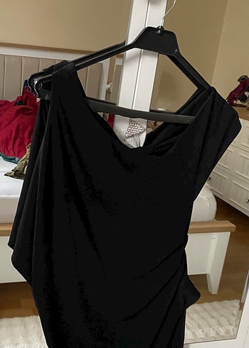 Drapeli Siyah Body - Görsel 2