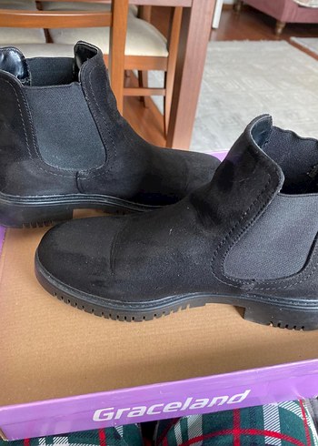 Siyah Kadın Günlük Deri Bot - Görsel 3