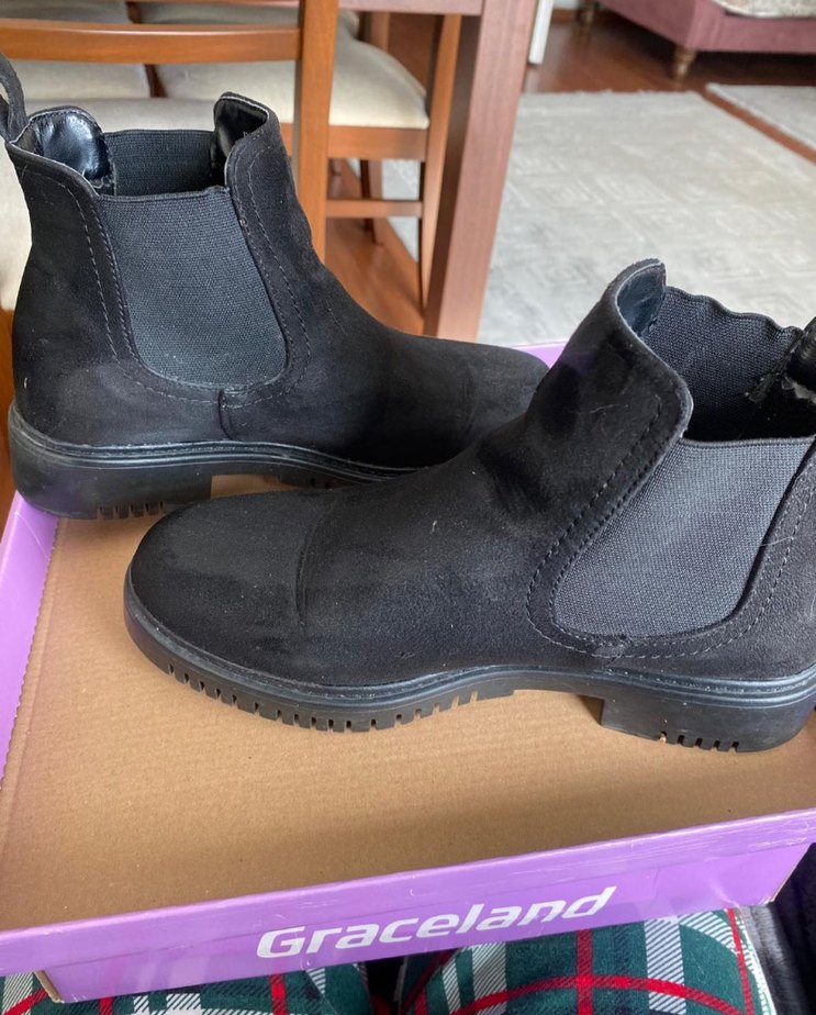 Siyah Kadın Günlük Deri Bot - Görsel 3