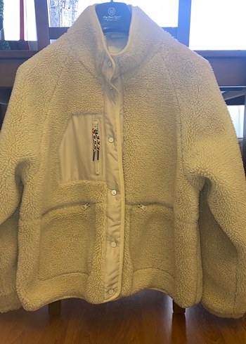Krem Kadın Peluş Ceket - Görsel 2