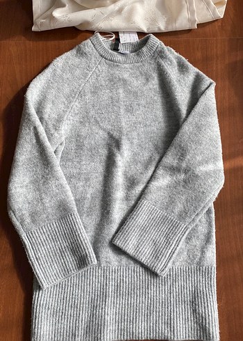 Gri Örgü Yün Kadın elbise - Görsel 3