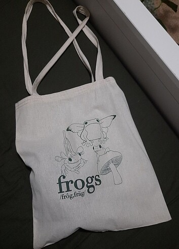 Frogs Bez Çanta tote bag