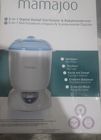 MAMAJOO 5 İN 1 biberon ısıtıcısı+Steril Eder+SütIsıtma+Buharda P