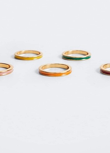 Beden Mango metal set yüzük