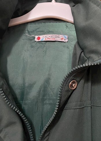 Düğmeli Yeşil Midi Kadın Ceket - Görsel 4