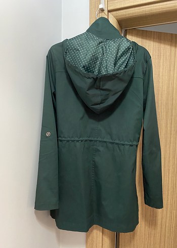 Düğmeli Yeşil Midi Kadın Ceket - Görsel 3